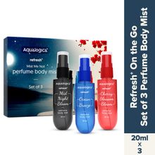 Aqualogica Refresh + Mist Me Not Perfume Body Mist - Set Of 3