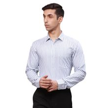 Park Avenue Slim Fit Striped White Shirt