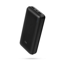 Itek 20000mAh Ultra Compact Power Bank with 2.1Amp 5V Fast Charge, Type C & Micro Input (Black)