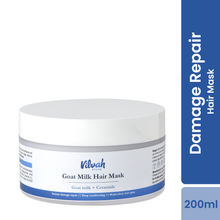 Vilvah Goat Milk Hair Mask For Frizz Control & Damaged Hair Repair With Ceramides