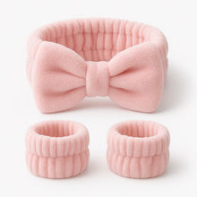 Kayanara 3 Pcs Facial Spa Headband & Wristband Combo Set