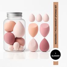 Kayanara 7 Makeup Sponges in Jar, 4 Full & 3 Mini Beauty Blenders for Flawless Makeup Finish