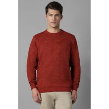 Louis Philippe Men Casual Red Sweatshirt