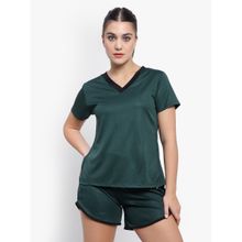 Muscle Torque Back Slit T-shirt - Forest Green