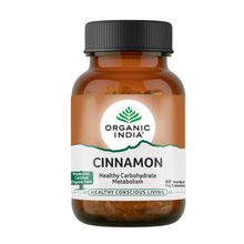 Organic India Cinnamon Capsules Bottle
