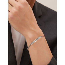 Mia by Tanishq Sleek Statement Silver Bracelet