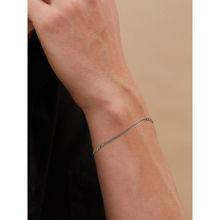 Mia by Tanishq Sleek Link Silver Bracelet