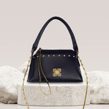 EUME Timeless Collection - Rose ,Vegan Leather Women Handbag - Black (S)
