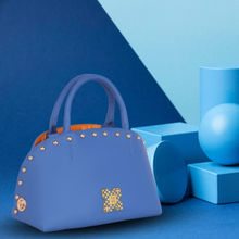 EUME Marigold Vegan Leather Women Handbag - Royal Blue (S)