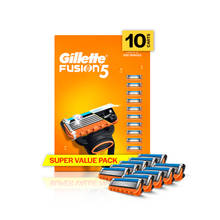 Gillette Fusion 5, Shaving Blades For Men, 10 Cartridges, Super Saver Pack