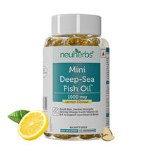 Neuherbs Mini Deep Fish Oil 1000 mg Omega 3 for Muscle, Joints, Heart and Cognitive Support with