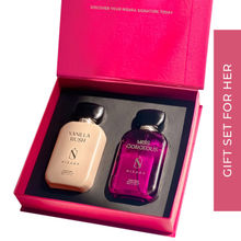 NISARA Vanilla Rush & Miss Gorgeous Gift Set - Pack of 2 Perfume With Vanilla & Fruity Fragrance For Women