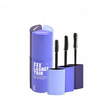 Gush Beauty Xxx Lash Trio 3 In 1 Volumizing And Lenghening Mascara With Clear Brow Gel - Black Out
