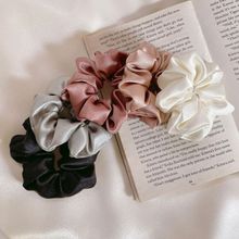 Mueras Satin Silk Scrunchies Multi-Color (Pack of 5)