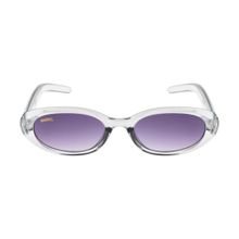 MAGNEQ Purple Oval Shaped Uv Protected Sunglasses