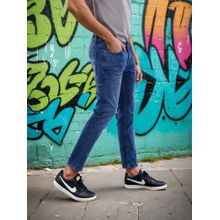 CELIO Blue Solid Skinny Fit Jeans