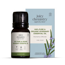 Juicy Chemistry Certified Organic Rosemary Essential Oil For Healthy Scalp & Hair Growth