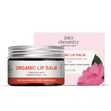 Juicy Chemistry Damask Rose & Fig Organic Lip Balm-For Damaged & Chapped Lips