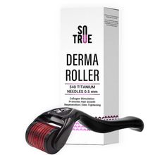 Sotrue Derma Roller For Hair Growth & Skin Tightening 0.5 MM With 540 Titanium Needles