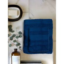 Mush Bamboo 550 GSM Hand Face Towel Navy Blue (Pack of 2)