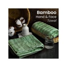 Mush Bamboo 550 GSM Hand & Face Towel Green ( Set of 3)