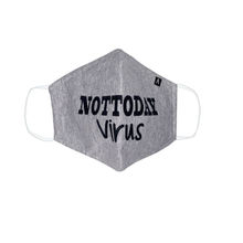 Maskerade Grey Slogan 2 - Not Today Virus Mask(Free Size)