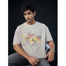 The Souled Store Official Shemaroo: Majnu Bhai Painting Oversized T-Shirt