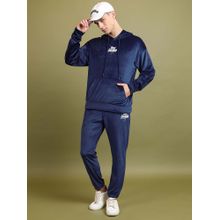 HIGHLANDER Blue Oversized Hooded Sweatshirt with Joggers (Set of 2)