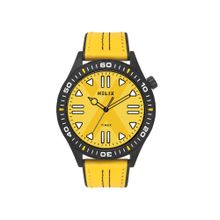 Helix Men Yellow Strap Analog Watch Tw052Hg05 (M)