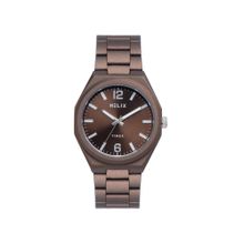 Helix Men Brown Strap Analog Watch TW066HG02T (M)