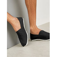 Styli Mens Black Classic Canvas Espadrilles