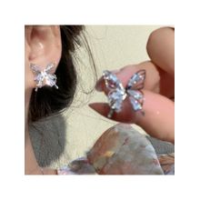Salty Women Diamond Butterfly Stud Earrings