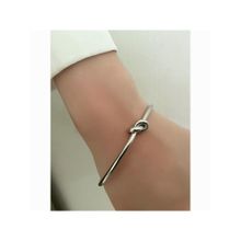 Salty Alpha Women Subtle Silver Knot Cuff