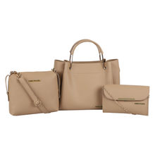 Bagsy Malone Beige Women Tote Combo Set Of 3