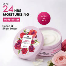 Nykaa Wanderlust English Country Rose Perfume Body Butter - 24 Hours Rich Nourishing Cream