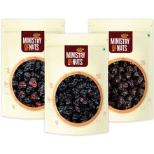 Ministry of Nuts Dried Berries Whole Cranberries,black Raisin & Blueberry Dry Fruits
