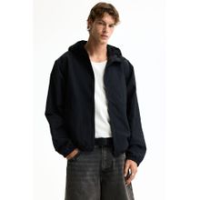 H&M Men Black Water-Repellent Nylon Windbreaker