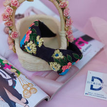 Diya Aswani Blooming Bird Hairband in Black
