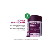 What's Up Wellness Natural Biotin Gummies for Healthy Hair, Skin, Nails & No Added Sugar
