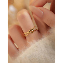 Designs & You Gold Plated Anti Tarnish Stainless Steel Adjustable Ring