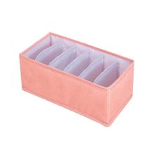 House of Quirk Organizers Foldable Save Space Clothing Storage Bins Linen 6Slot