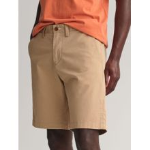 GANT Mens Solid Hallden Beige Twill Shorts