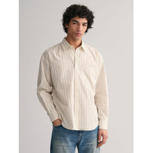 GANT Oversized Striped Spread Collar Long Sleeves Casual Pure Cotton Shirt