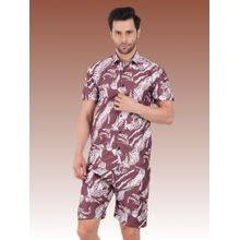 BOTABOCHI Men Twist Curve Half Sleeve Co-Ord (Set of 2)