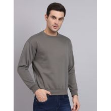 Obaan Men Grey Round Neck Sweatshirt