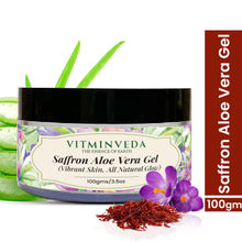 VITMINVEDA Pure Natural Aloe Vera Gel With Saffron
