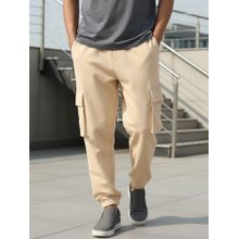 Bewakoof Air 1.0 Men's Brown Oversized Cargo Joggers