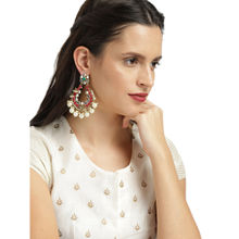 Zaveri Pearls Antique Gold Tone Traditional Kundan & Pearls Dangle Earring - ZPFK8620