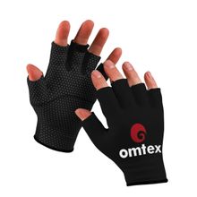 Omtex Cricket Cotton Finger Cut Gloves Sweat Absorbent to Enhance Grip (L)