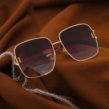 TED SMITH UV Protection Square Sunglasses For Women Stylish Diamond-C3 54
